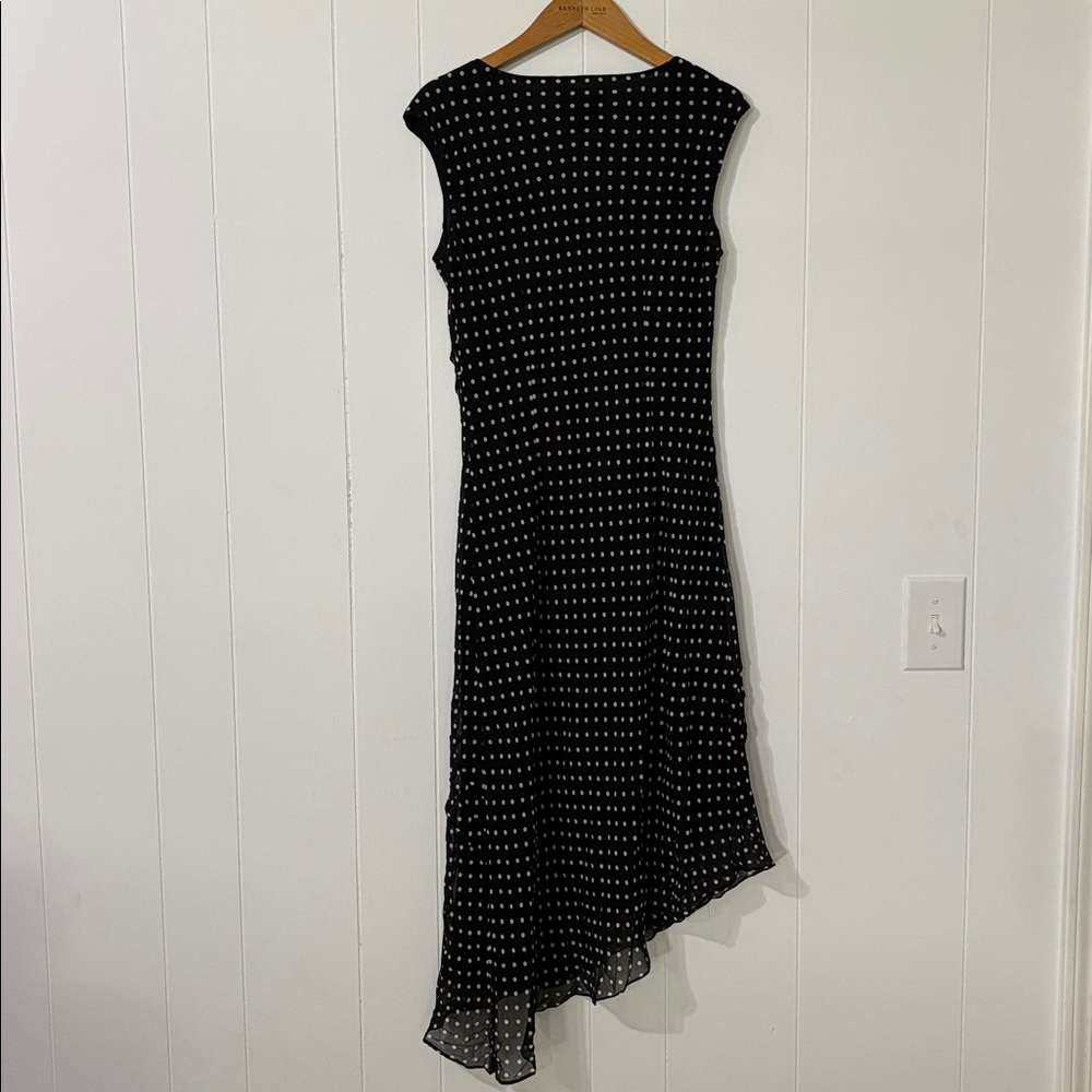 Adrianna‎ Papell Black Silk Vintage Cocktail Women's Dress Size 8 - Picture 7 of 11